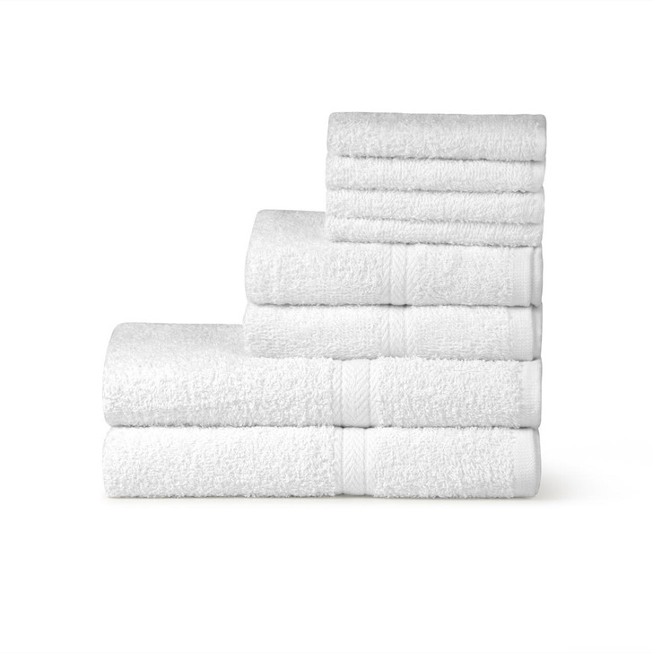 6 Piece 450GSM Soft-Touch Towel Bale - 2 Face Cloths, 2 Hand Towels, 2 Bath Towels