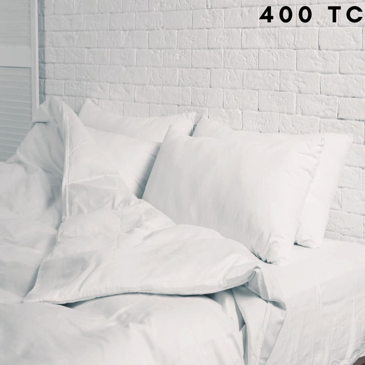 400 Thread Count 100% Cotton Sateen Duvet Cover Sets (Includes Pillowcase)