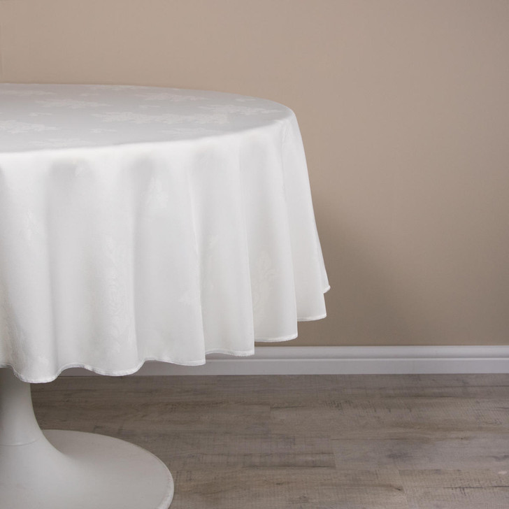 Wholesale Round Tablecloths Damask Rose