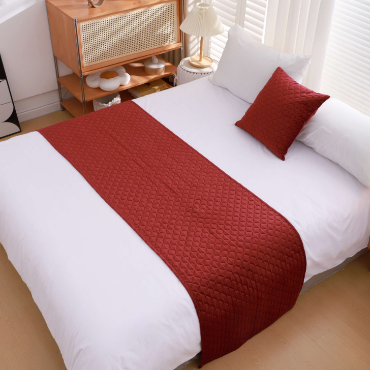Luxury Holland Velvet Bed Runner – Soft, Quilted & Elegant
