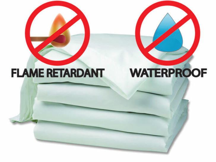 Waterproof FR Green Tint Mattress protector Best Quality
