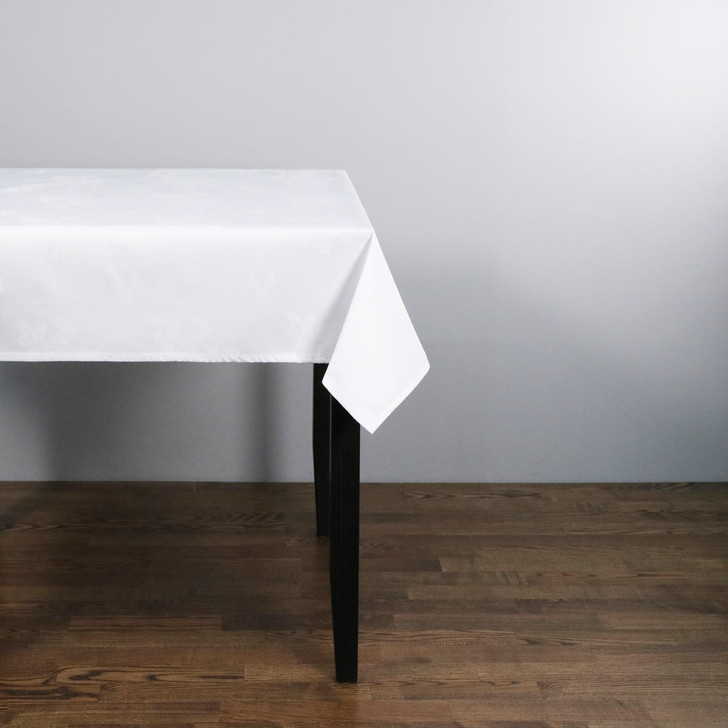 Polyester Damask Rose Design Tablecloths