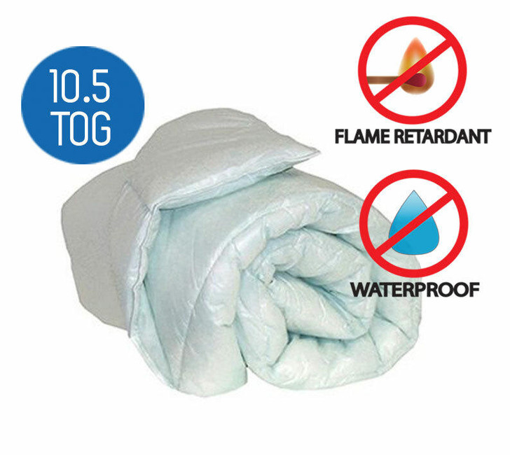 Waterproof Green Tint FR Duvet 10.5 Tog Value Range Best Quality