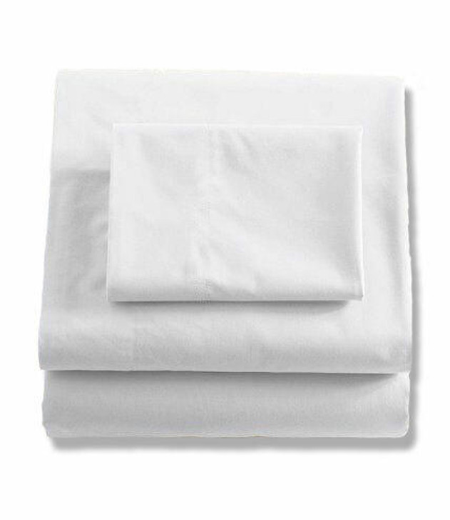 16 Extra Deep Fitted Sheet 180 Thread Count Percale White Single