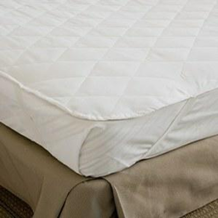 9 Quilted Mattress Protector Polycotton Easy Care White 4ft Bed