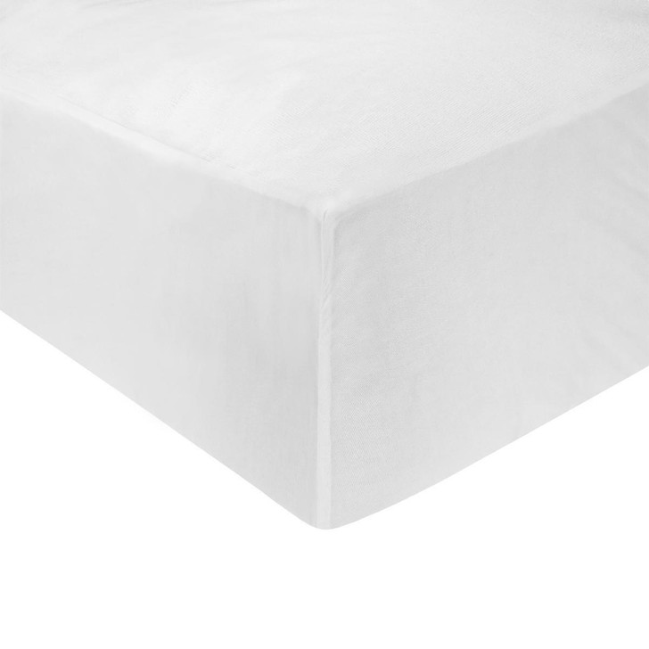 Waterproof Terry Towelling Mattress Protector White - Double
