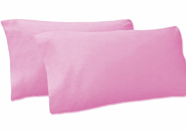 Pillowcases Envelope Style 68 Pick Polycotton Light Pink