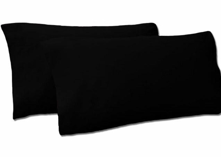 Pillowcases Envelope Style 68 Pick Polycotton Black
